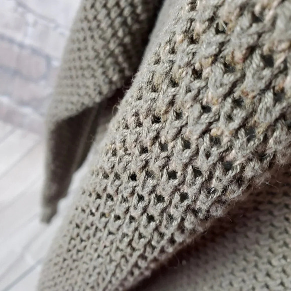 Vintage 80s Northern Elements Oversized Shaker Sweater Olive Green  Men's XL - Picture 7 of 13